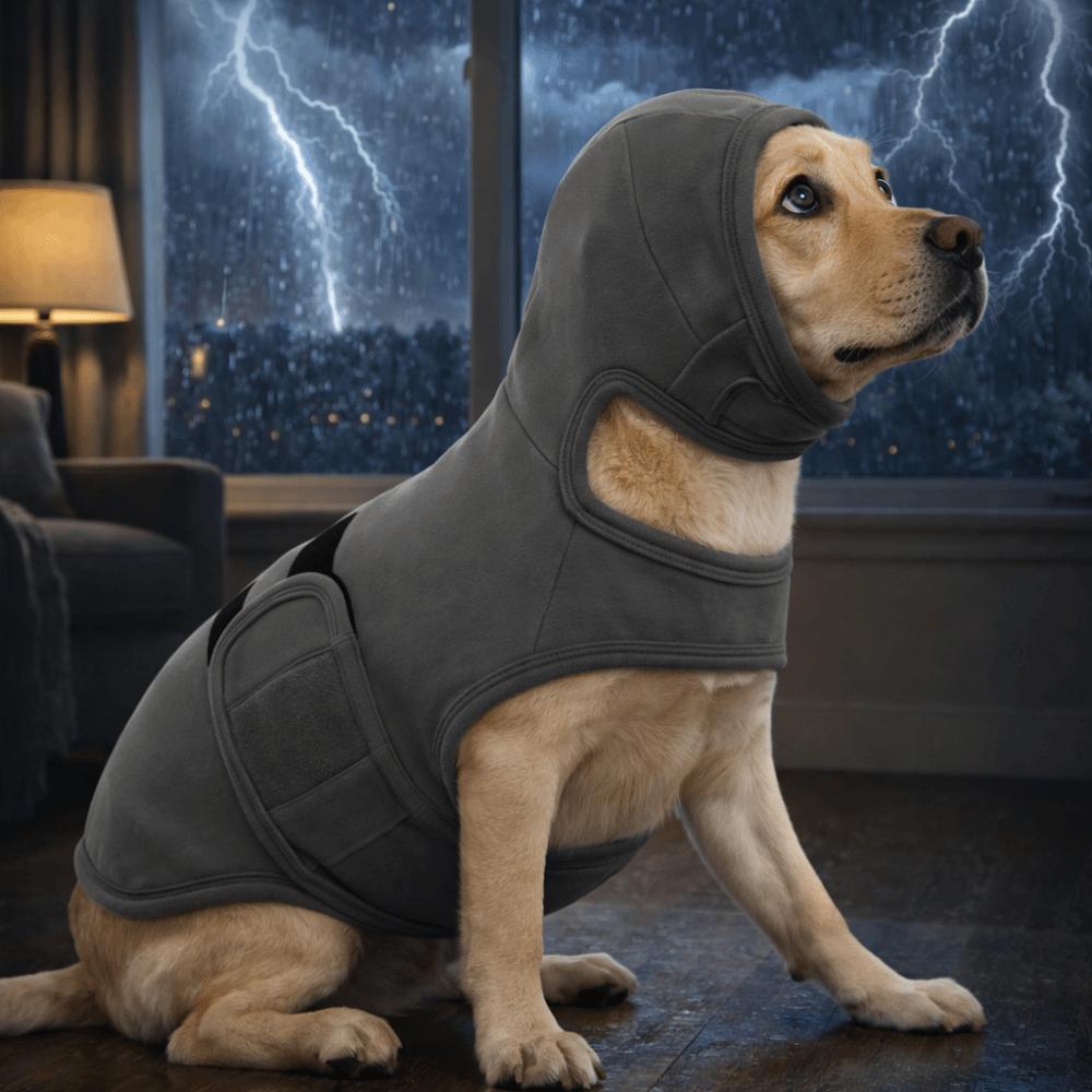 Elastic Dog Anti-Anxiety Vest Adjustable Windproof Dog Soothing Clothing Reflective Strips Dog Emotion Calming Vest
