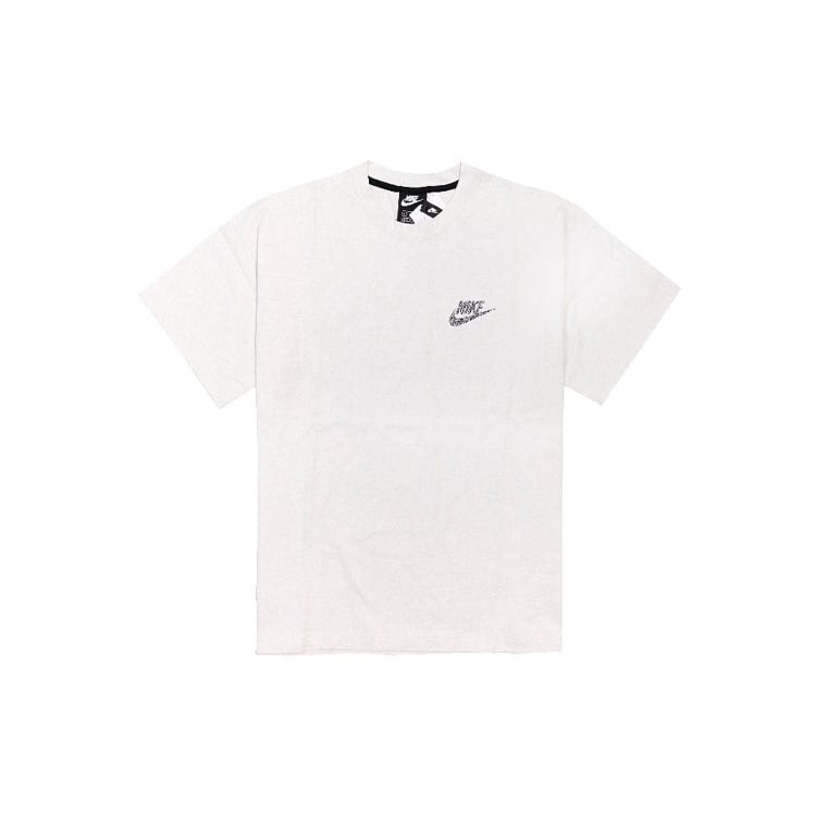 Nike T Shirts Men's White Stand Collar Moderate Straight Fit CU4510-904