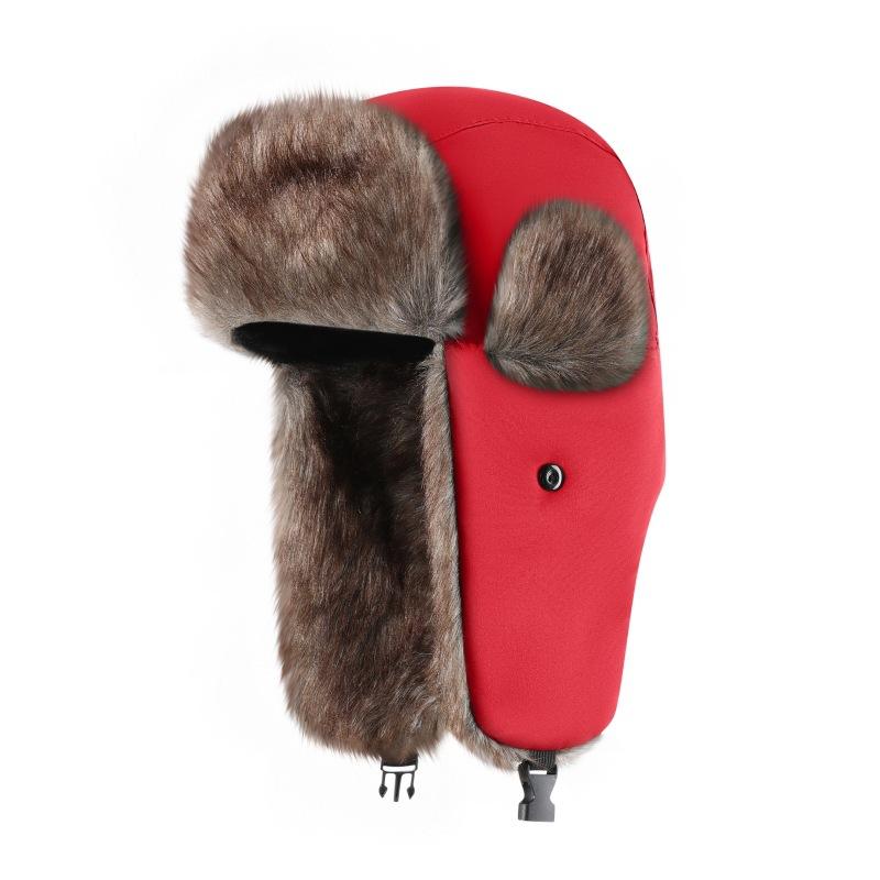 Large Supply of Waterproof Cloth Lei Feng Hat Outdoor Ear Protection Hat Ski Hat Snow Hat Winter Hat Good Source