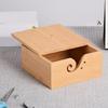 Wood Yarn Bowl with Lid Knitting Wool Organizers Knitting Yarn Holder Wood Yarn Dispenser Bowl for Crocheting Knitting