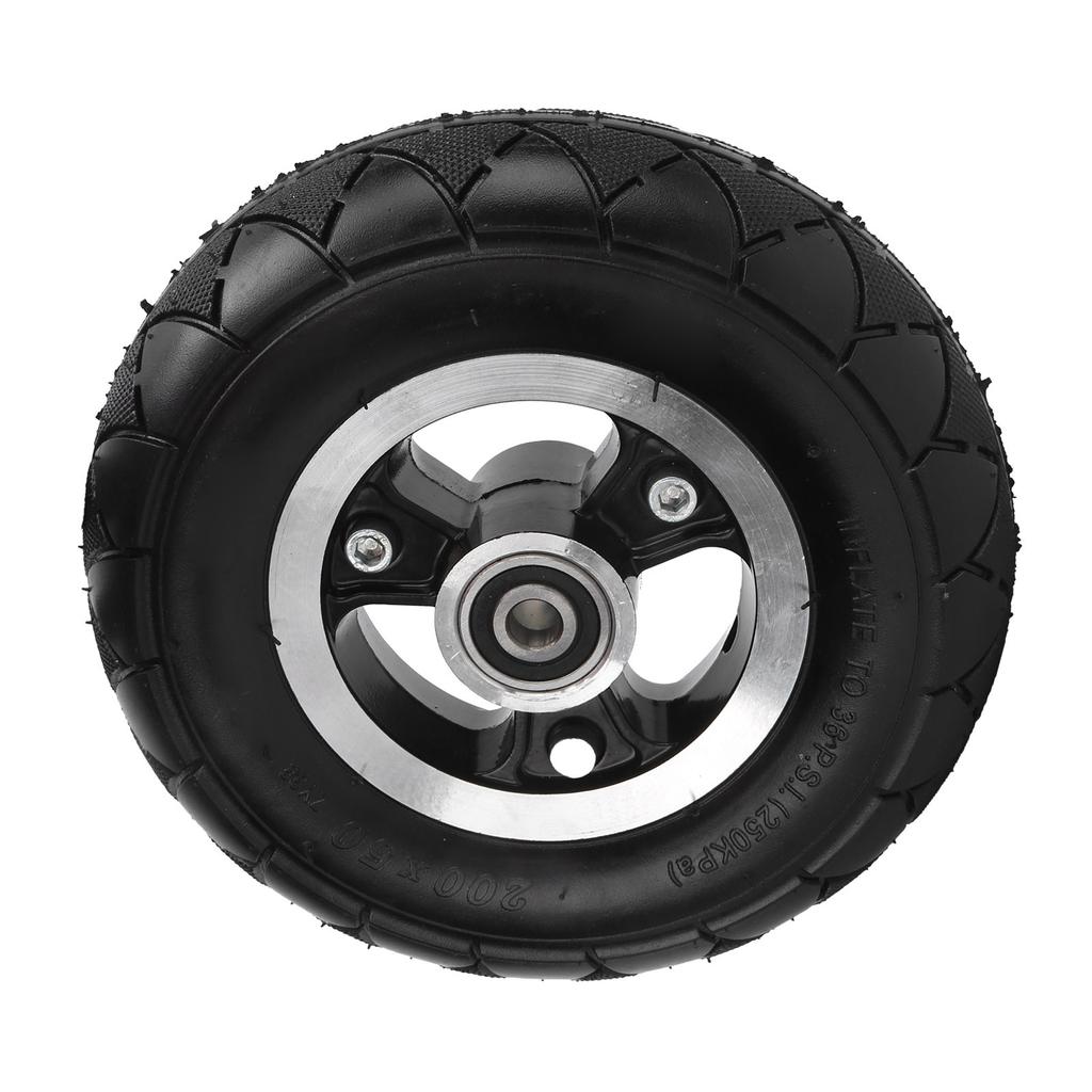 8 Inches Electric Scooter Wheels Anti Skid 200x50 Aluminum Alloy Rubber Tyres Durable Electric Scooter Tyres