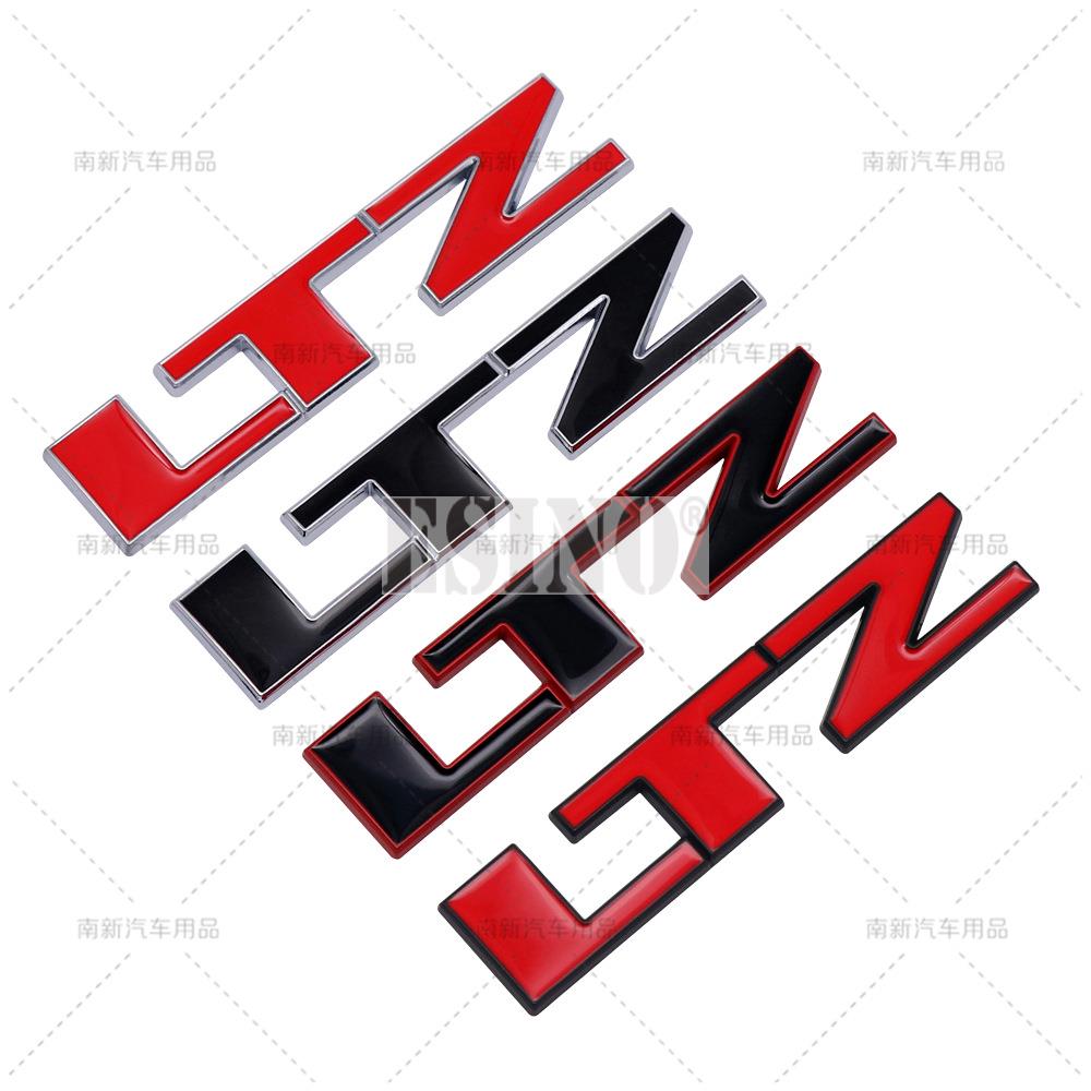 Style de voiture 3D LTZ Badge Autocollant Alliage de Zinc Métallique Carrosserie Coffre Arrière Autocollant Emblème pour Chevrolet Silverado Cruze Spark