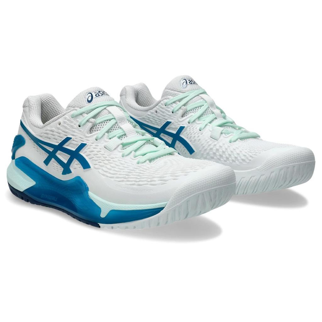 Tennis Shoes 9 1042A208 Blue [ASICS] GEL-RESOLUTION Women's White/Teal 22.5
