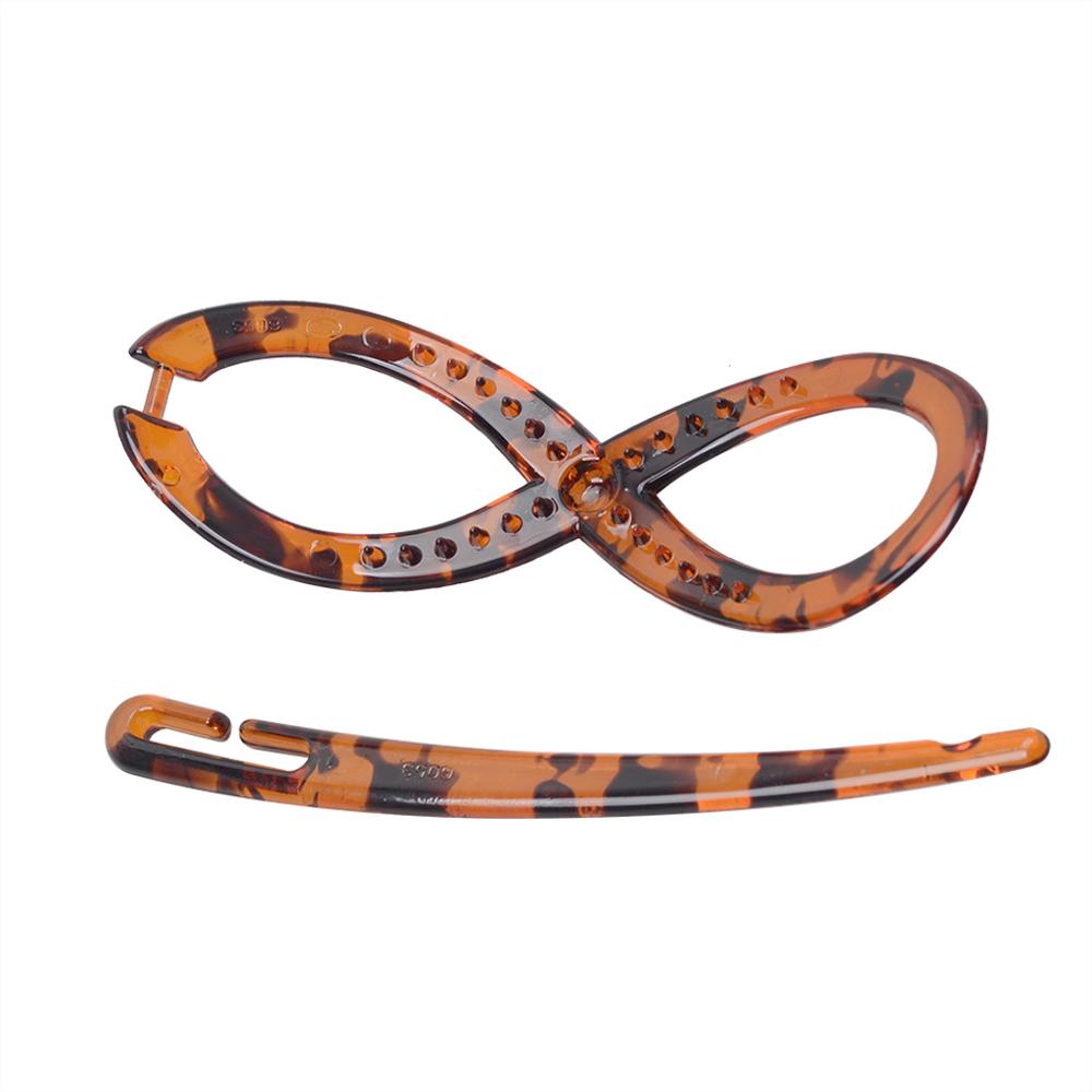 Resin Spray Painting Hairpins Girl Banana Barrettes Clip Style for Elegant Female Hair Clip 8 Shape Hair Accessories