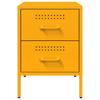 Nightstands 2 Pcs Mustard Yellow 36 X 39 X 50.5 Cm Steel