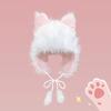 Cartoon Foxes Ear Hat Winter Furry Plush Hats for Women Plush Keep Warm Hats Cold Weather Christmas Gift for Girls