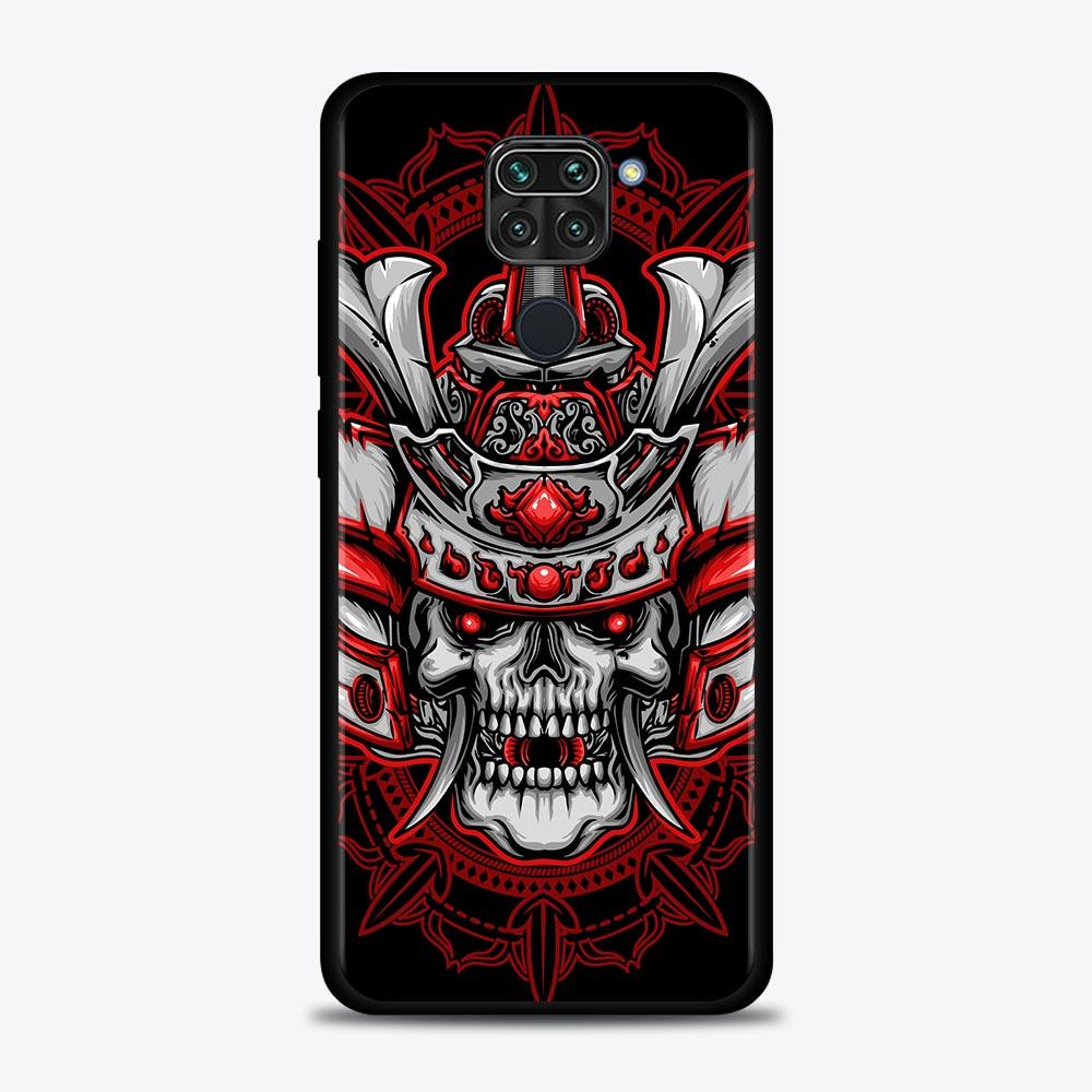 Case For Xiaomi Redmi Note 11S 11T 11 10 8 Pro 8 8T 9 9T 9S 10 Capa for Redmi K50 K40S K40 10 9A 9C 9 Japan Samurai Oni Mask