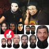 Realistische 3D-Gesichtsmasken für Männer Frauen Cosplay Maske Vollgesichts-Hip-Hop-Sturmhaube Kapuzenmütze Kopfbedeckung für Halloween Prominente