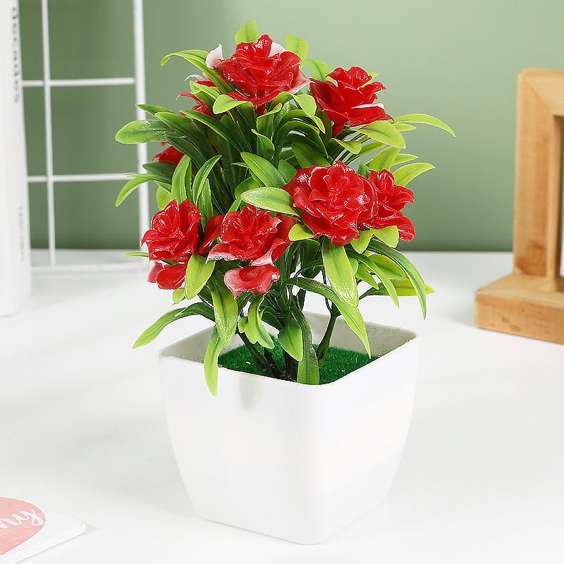 

Simulated Chrysanthemum Hydrangea Calla Artificial Flowers Potted Green Plants StyleA