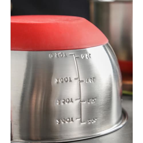 Ladfrol Stainless Steel Mixing Bowl, Deep, Non-Slip, Commercial-Grade (No Lid) (Salad Bowl with No Handle or Nozzle - 304cm, 24cm)