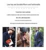 Men's Lightweight Cotton Jacket for Autumn/Winter - Mid-Aged Elderly Dad Lapel Style, Warm Business Casual Coat
