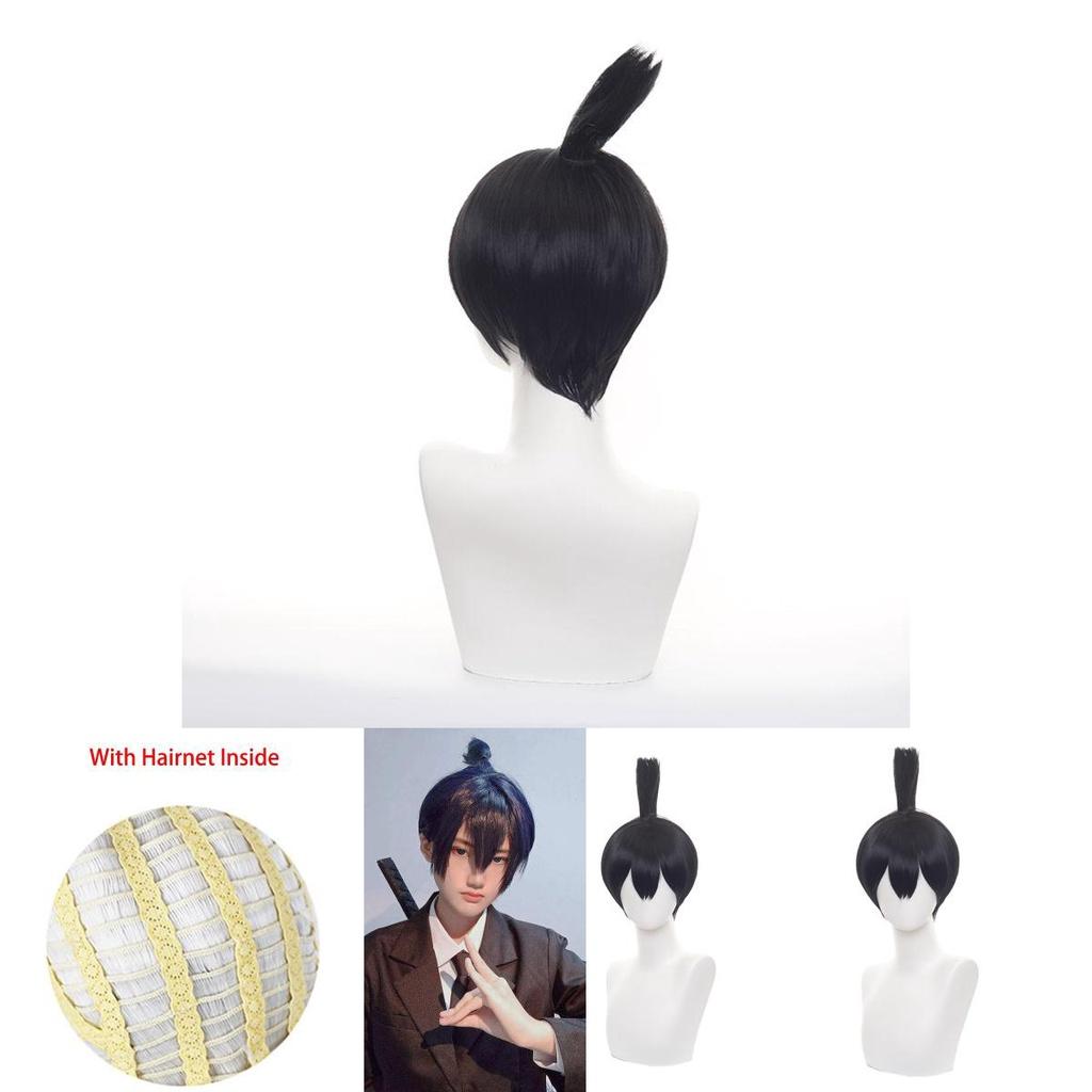 Hayakawa Aki Cosplay Wig Heat-resistant Synthetic Silk Fiber Natural Scalp