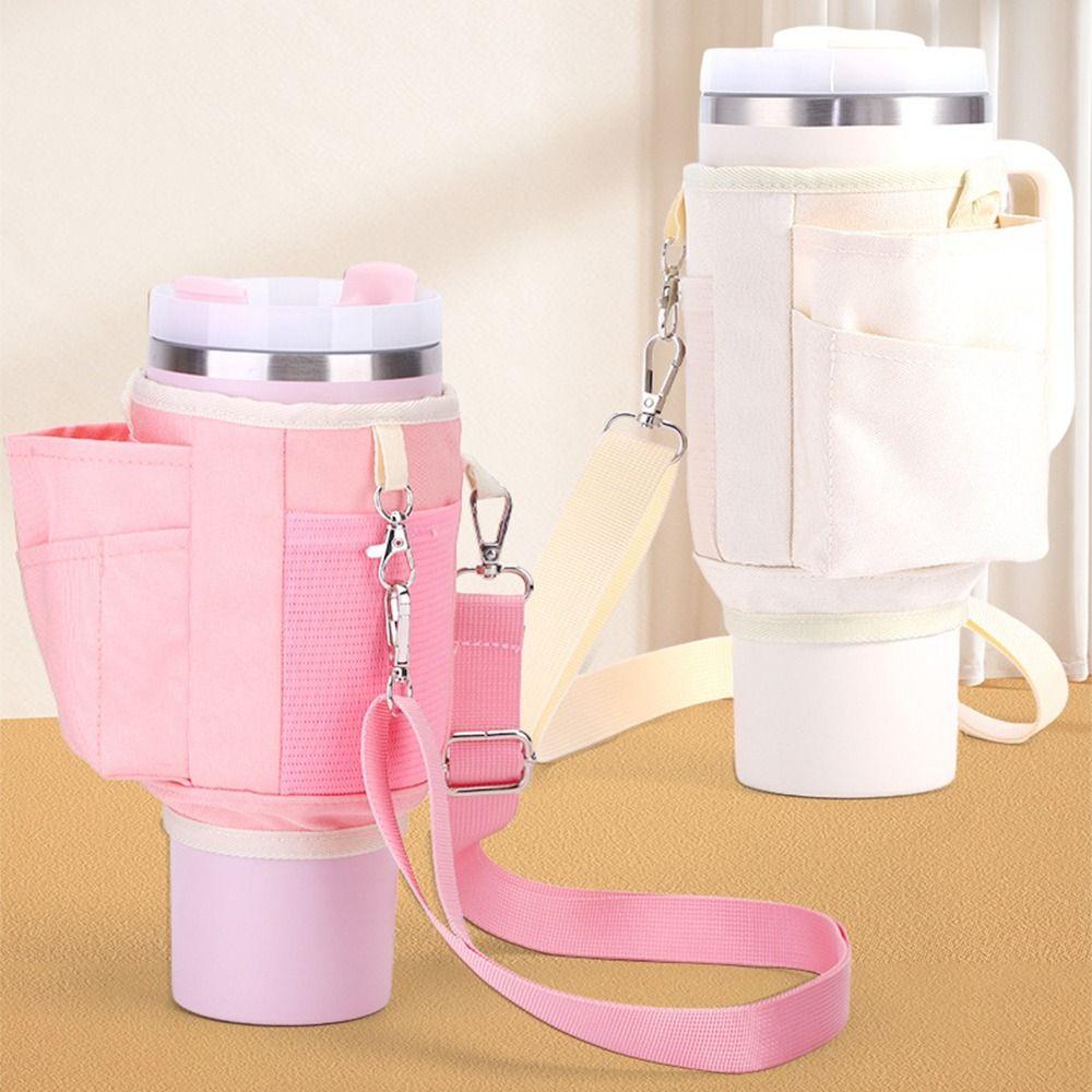 Oxford Water Bottle Carrier Bag 40oz Capacity Cover Style Handle Car Cup Cover Holder Function Insulated Cup Cover