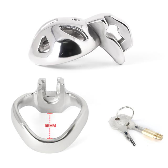 Super Small 3 Color Male Chastity Cage Stainless Steel Lockable Penis Ring Cock Cage Metal Chastity Belt Adults Sex Toys For Men