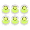 6-Piece Round Bubble Level, 8x5.5mm, Mini Round Bullseye Level for Leveling Camera Tripods, Telescopes, Workshops, Turntables, and Picture Fram