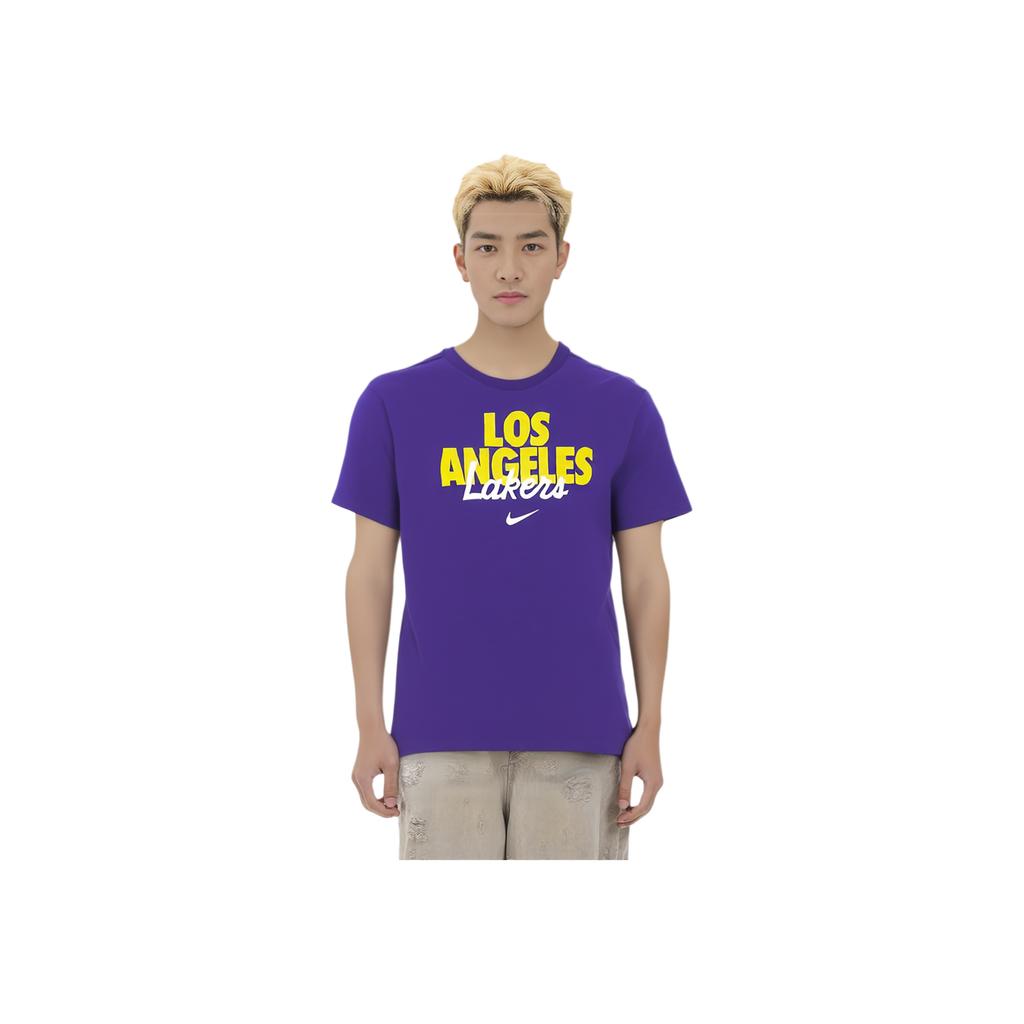 Nike Los Angeles Lakers DNA Dri-FIT NBA Short Sleeve T-Shirt Men Tops Court-Purple CK8959-547
