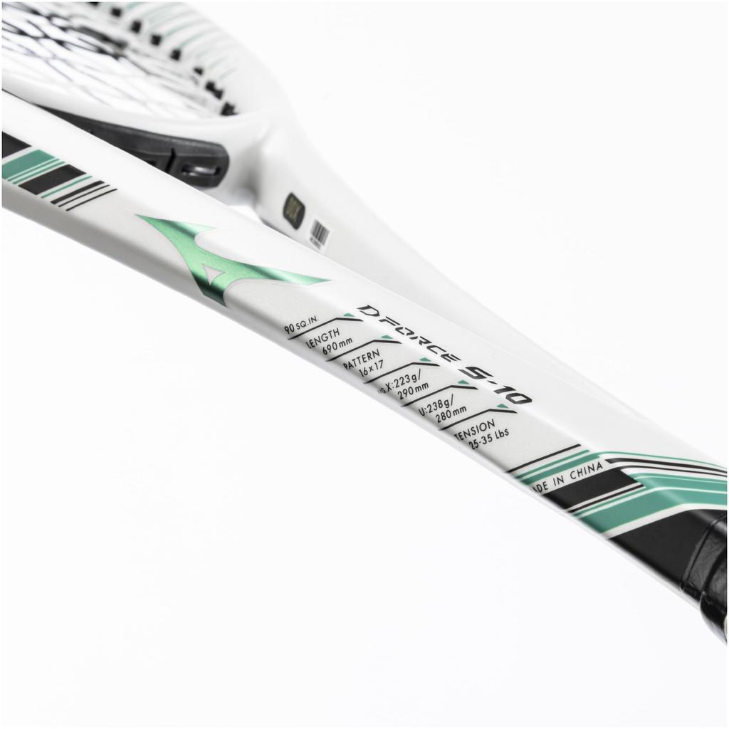 Mizuno Deeforce Tennis Racket 63JTN544 S-10 (Soft Tennis), Unisex, White/Jade Green, 0X,
