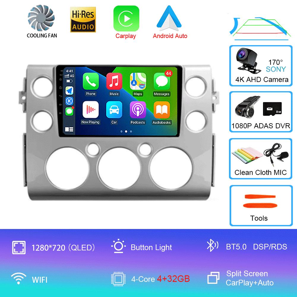 Car Radio Android14 For Toyota FJ Cruiser J15 2006 2007 2008 2009 2010 2012 - 2020 Navigation GPS Multimedia Video Player Stereo