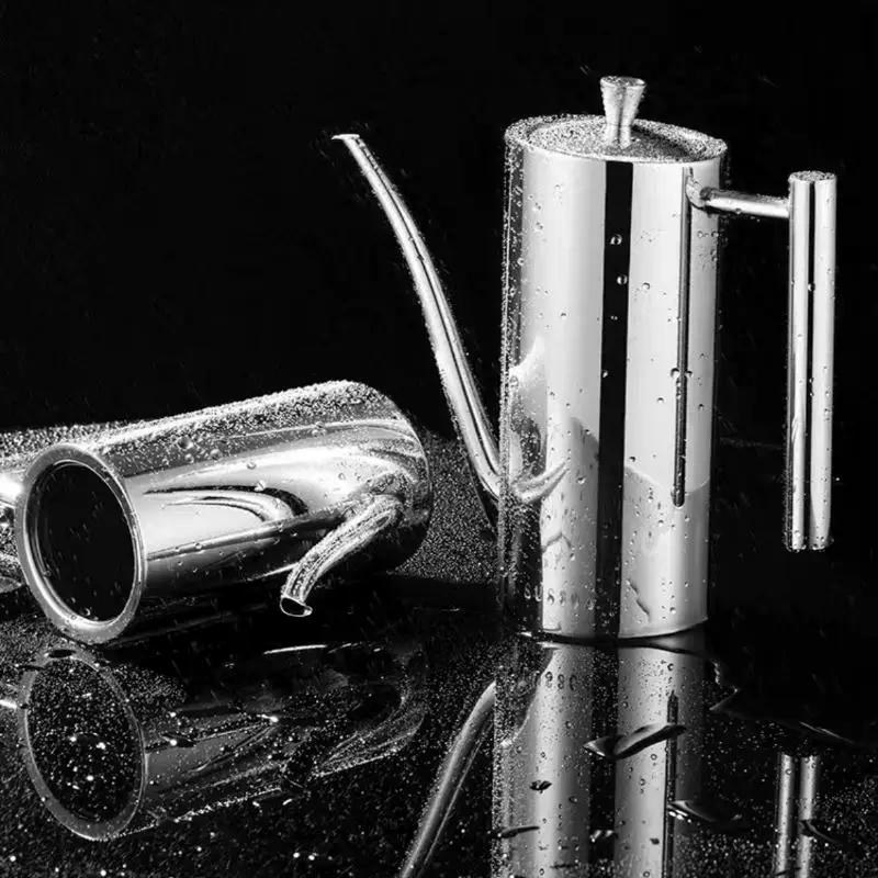 Acciaio Inossidabile 304 Pentola per Olio Serbatoio per Olio da Cucina Contenitore per la Conservazione dell'Olio Anti-Goccia Anti-Polvere per Conservare Utensili da Cucina
