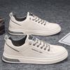 Leather cowhide men's shoes board shoes new trend casual shoes versatile leather shoes men pedal white shoes men