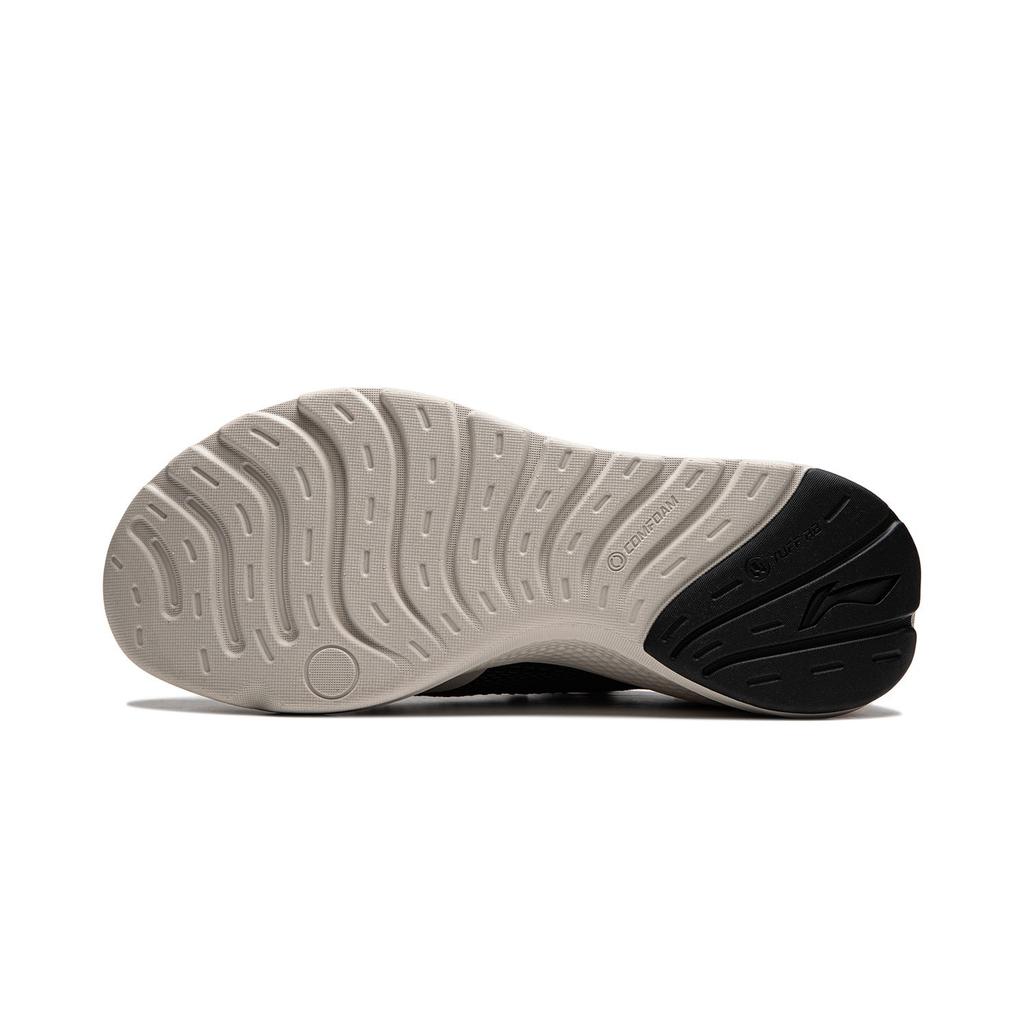 Li Ning Cloud Yi Slip On Cushioning Slip Resistant Abrasion Resistant Low top Casual Shoes Men's Black Gray AGLU261-2
