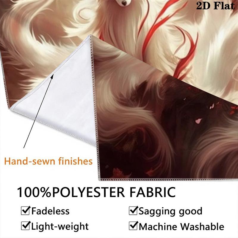 Nine-Tailed Fox Pattern Home Decor Tapestry, Wall Hanging, Decorative RV Wall Cloth.MGT0918330