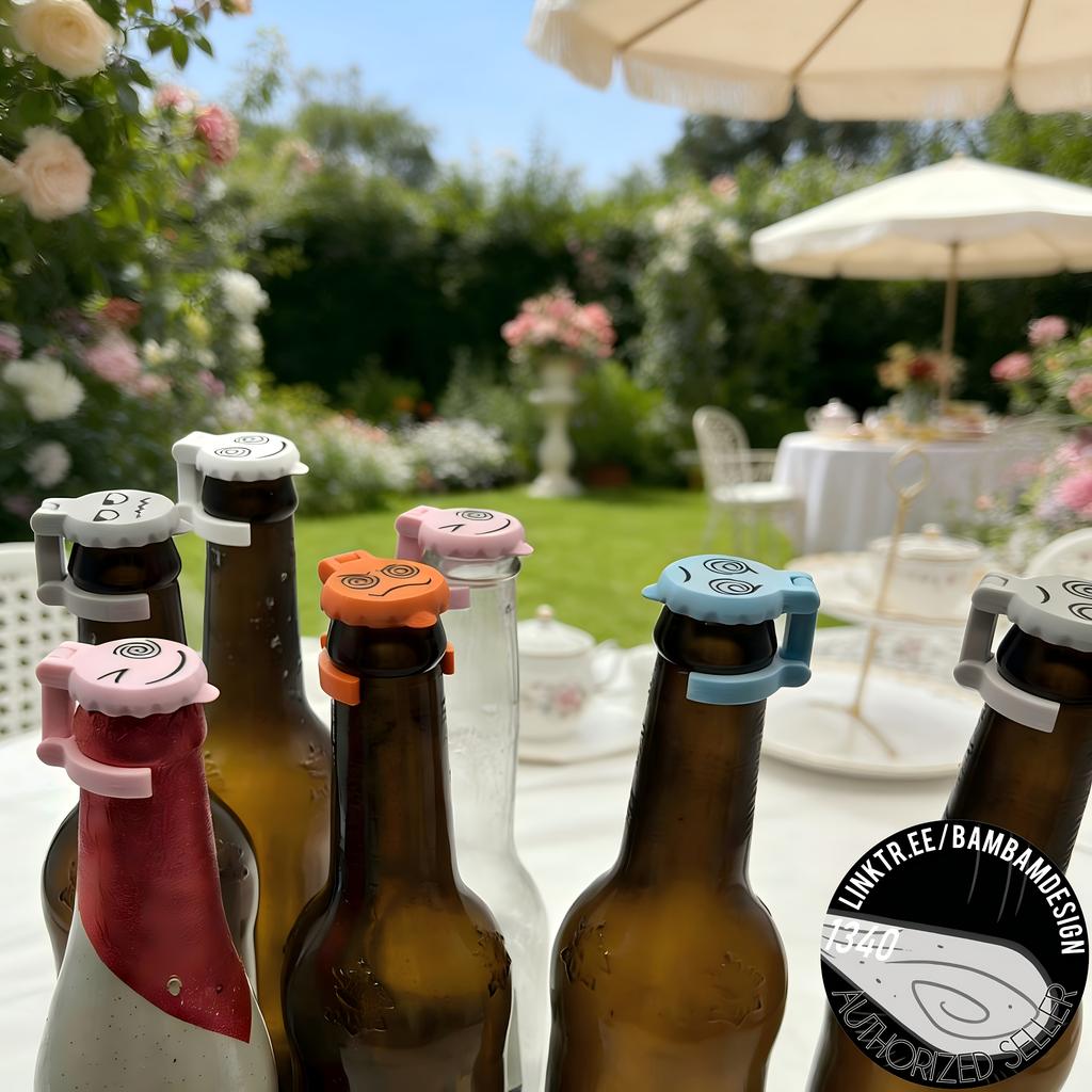 5pcs Multi-Functional Bottle Neck Marker Set - Reusable Wine Bottle Markers, Suitable for Party Organizers, Bars, Family Gatherings, and Beer