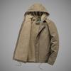 New Autumn and Winter Velvet Cotton-padded Warm Cotton-padded Clothes Men's Corduroy Hooded Loose Cotton-padded Jacket Fur Collar Casual Jacket