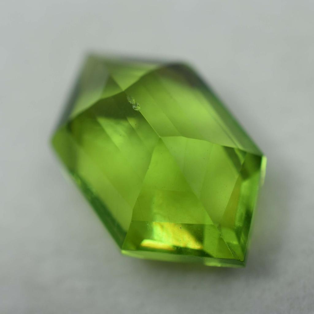 9.65 Ct NATURAL A+ Quality Green PERIDOT Fancy Cut Faceted Gemstone