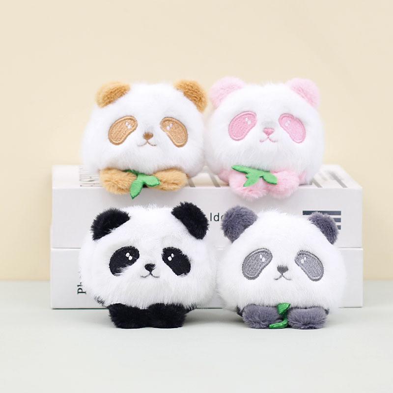 Cute Stuffed Panda Key Clip Super Soft Plush Mini Panda Bag Decoration