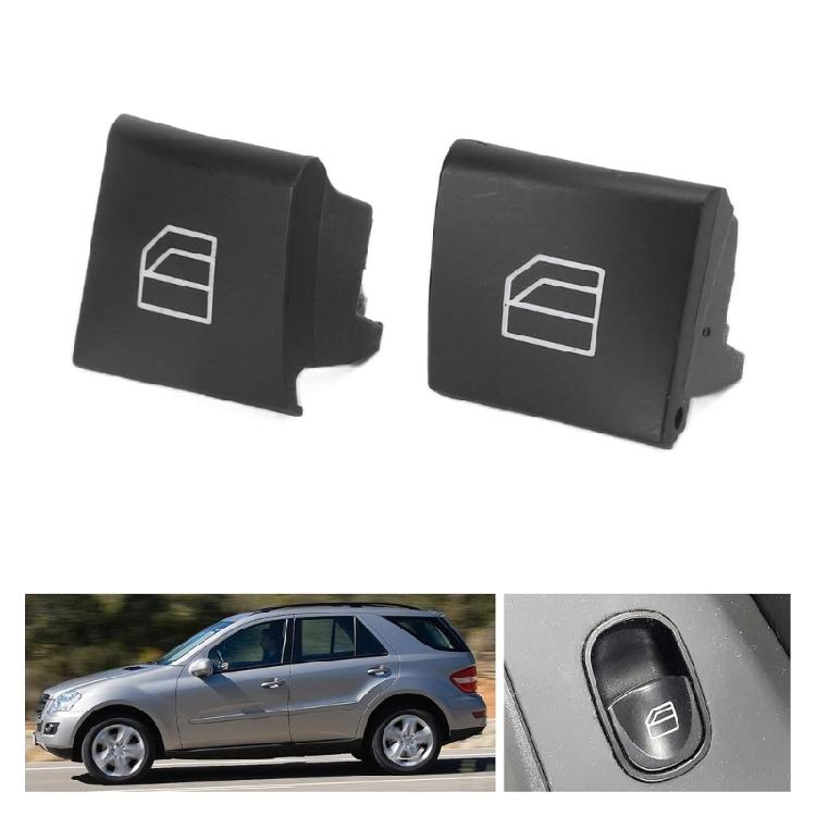 Reliable Efficient Car Power Window Switch Repair Button Caps Suitable for W164 X164 2518300290 2518300390 2518300590 2x