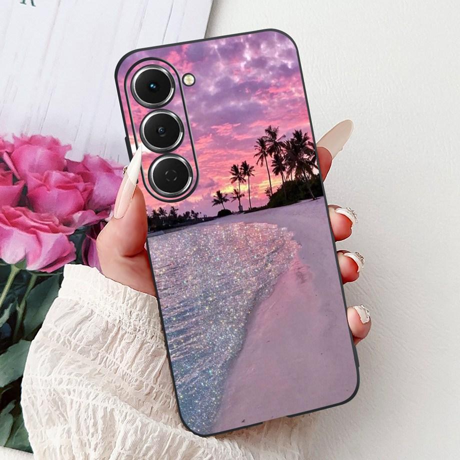 Soft Slim Silicone Cover For Tecno Spark 40 Pro Pro+ KM6 KM7 Funda Cat Rose Flower Dragon Fashion Pattern Shockproof Bumper Capa
