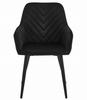 Nana Chair - Black Velvet / Black Legs X 2