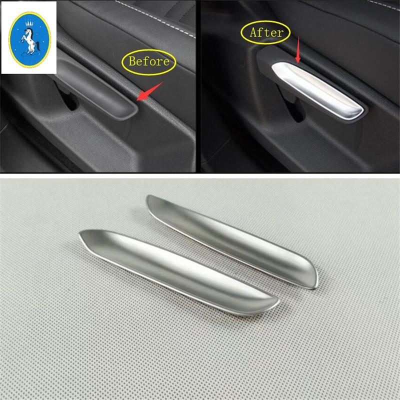 ABS Seat Adjustment Knob Button Handle Sequ Decoration Cover Trim Accessories Interior For Volkswagen T-Roc T Roc 2018 - 2025