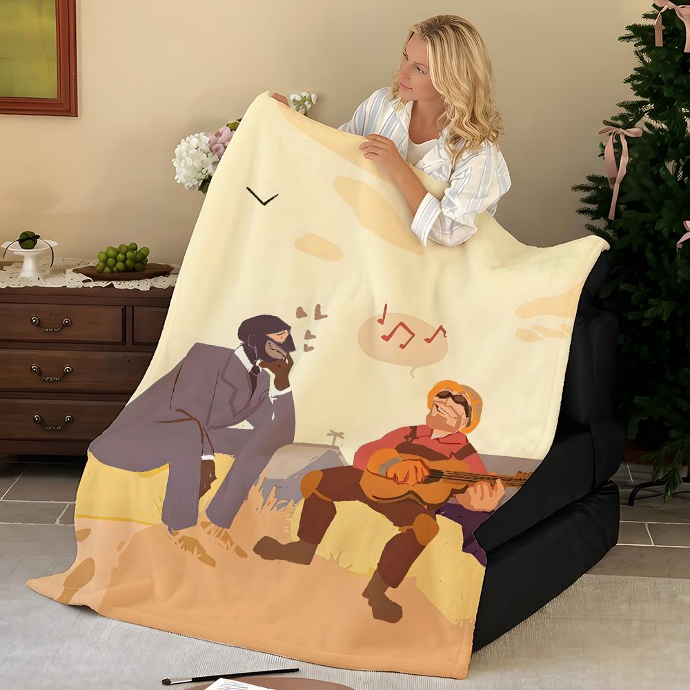 Game T-Team F-Fortress Throw Flannel Blanket, Soft Warm, Durable & Washable cute Cool