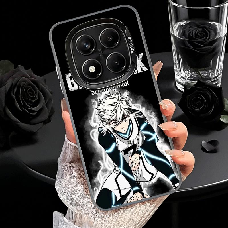 Blue L-Lock Nagi Seishiro Soft Phone Case for Samsung Galaxy S24 S25 FE S26 Edge S23 Ultra S22 Plus S21 + Shockproof Cover Back