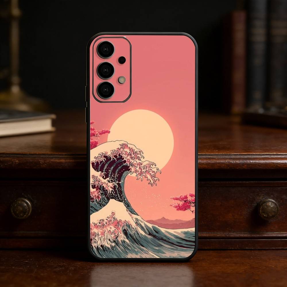 Great Wave Off K-Kanagawa Phone Case For Samsung S25,24,21,22,23,30,Ultra,20,Plus,Fe,Lite,Note Soft Black Cover