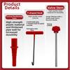 Steel Construction Valve Stem Tool Tire Valve Kit Ergonomic Handles