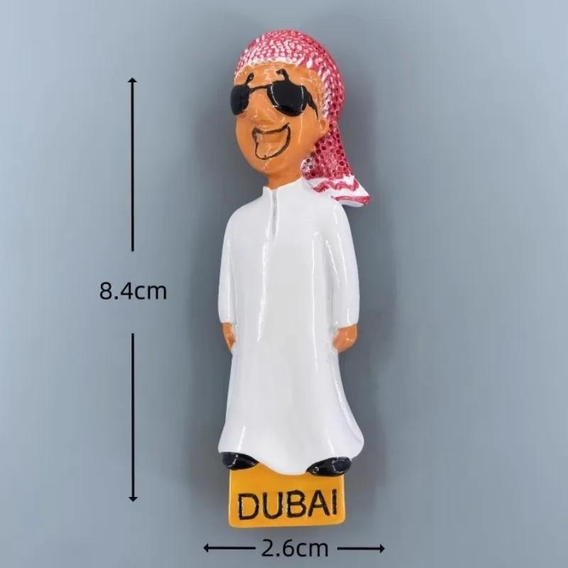 Dubai Refrigerator Stickers The United Arab Emirates Travel Souvenirs Burj Al Arab Burj Khalifa Tower Fridge Magnets Gifts
