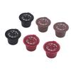 6pcs Reusable Capsules Cups Household Coffee Capsules Filter Refillable Capsules Pods for Coffee Mak