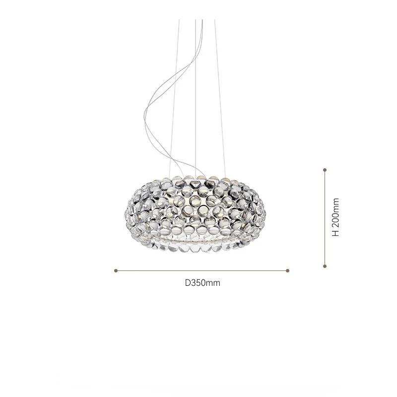 Minimalist Acrylic LED Pendant Lights for Living Dining Room Clear Gold Ceiling Pendant Hanging Lamp Home Decoration Chandeliers