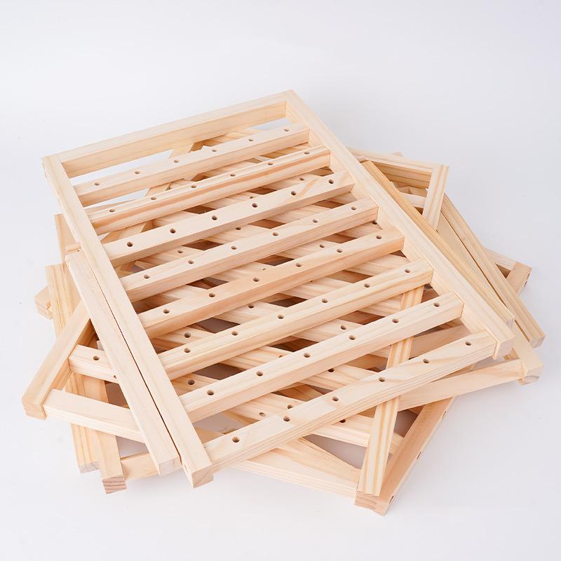 Solid wood spool rack, cable storage rack, household hand-woven thread drawing tool, winding sewing machine thread rack