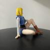 11cm Anime Dragon Ball Z Android 18 Sitting PVC Action Figure Toys Collection Model Gift
