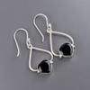 Natural Black Onyx Gemstone 925 Sterling Silver Trendy Jewelry Earrings For Gift EE-33-13