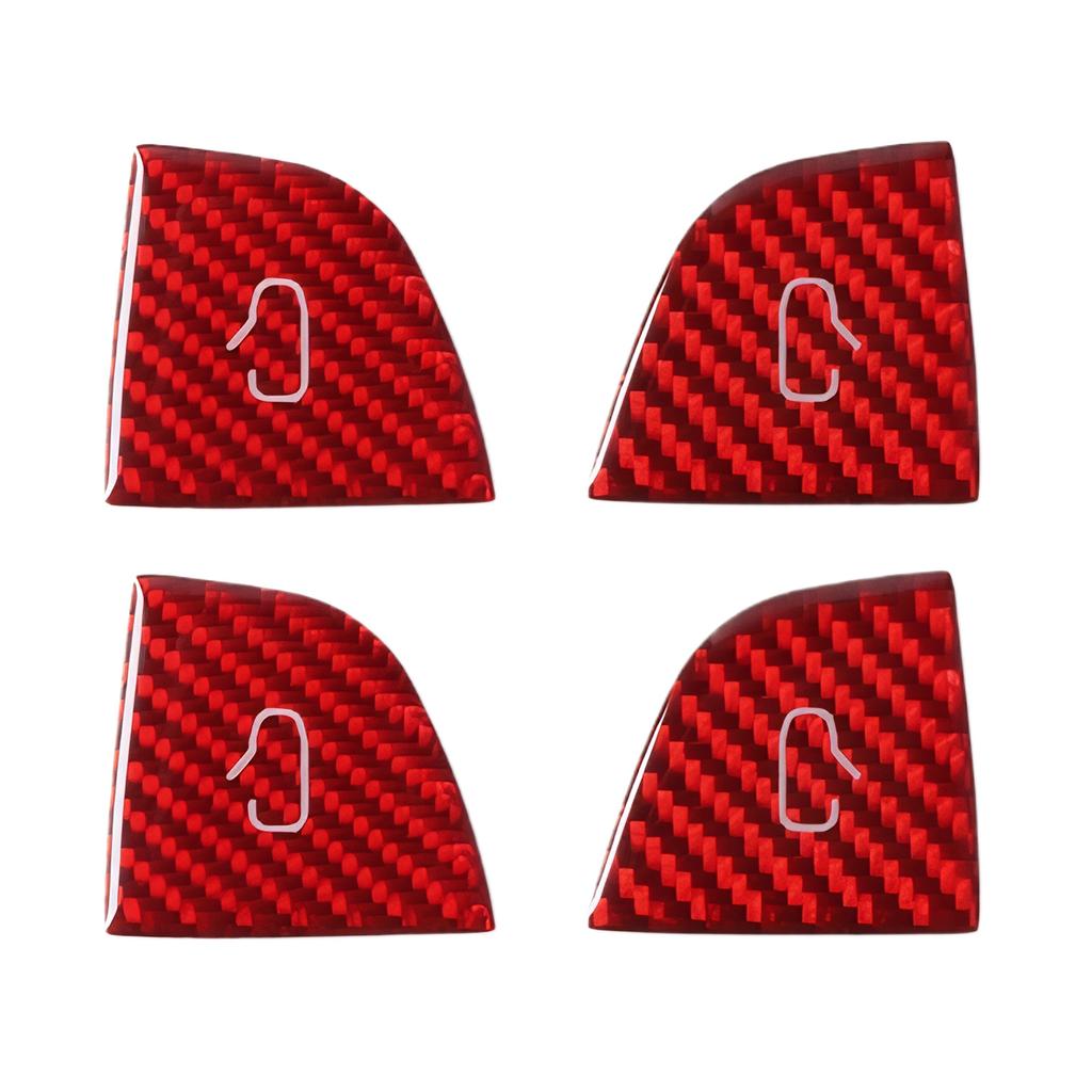 Door Switch Button Sticker For Tesla Model 3 Y Juniper Carbon Fiber Car Interior Door Switch Button Trim Accessories 2019-2025