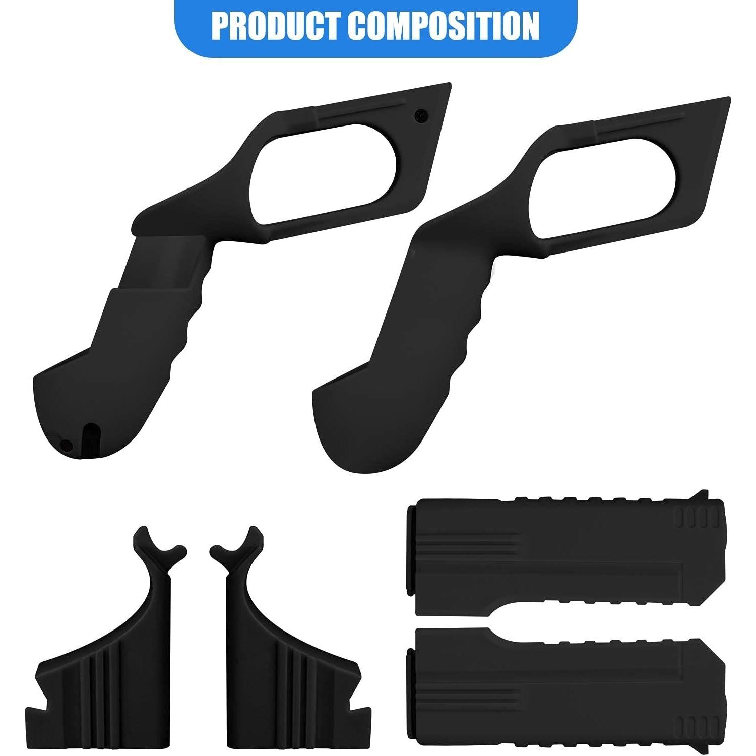 

Игровой пистолет VR для контроллеров Meta/Oculus Quest 2 VR пистолет, увеличение игрового опыта для VR шутера, аксессуары для Oculus Quest 2 20*17*7cm чёрный