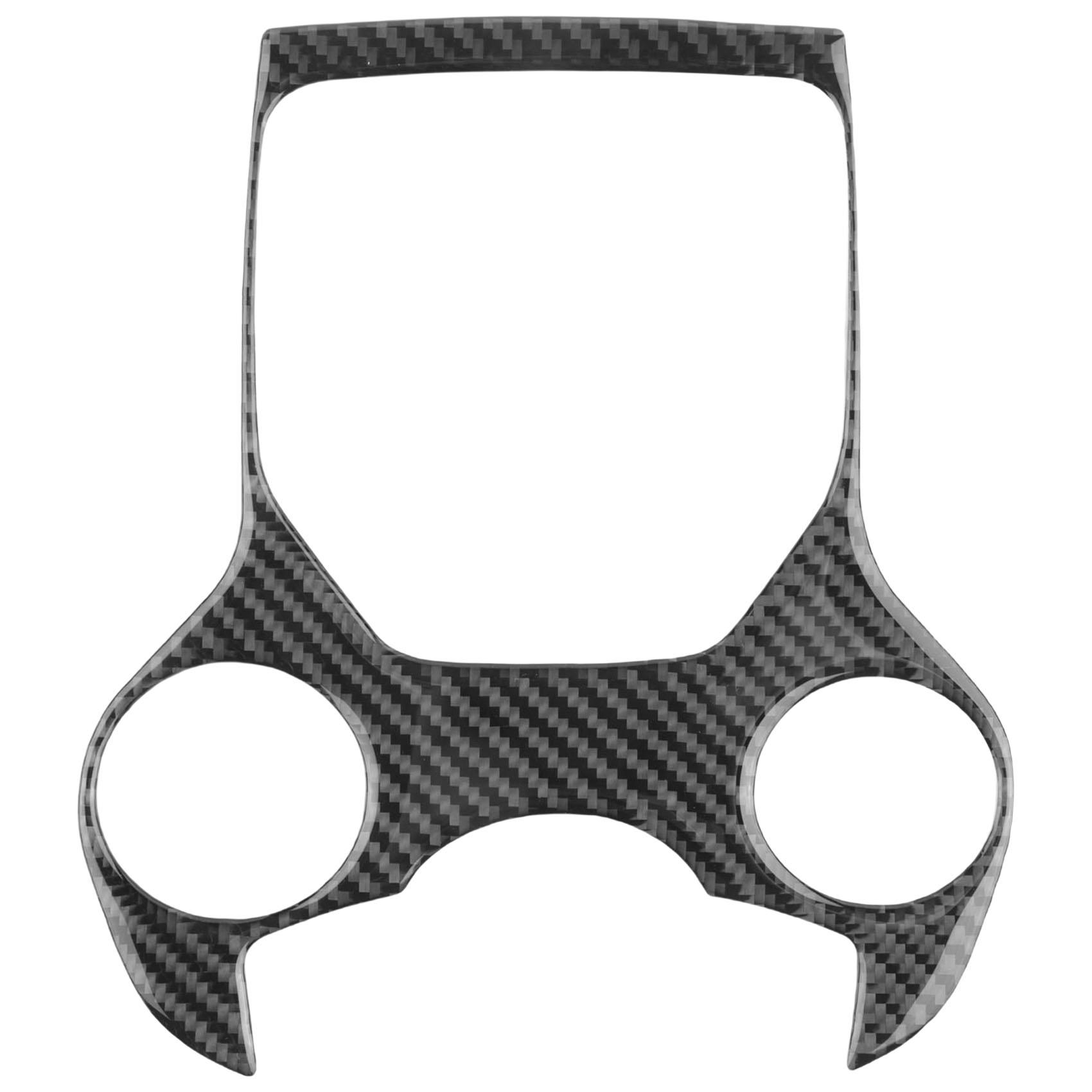 

for Alfa Romeo Giulia Stelvio 2017- Carbon Fiber Gear Shift Panel Multimedia Buttons Frame Sticker Decoration чорний