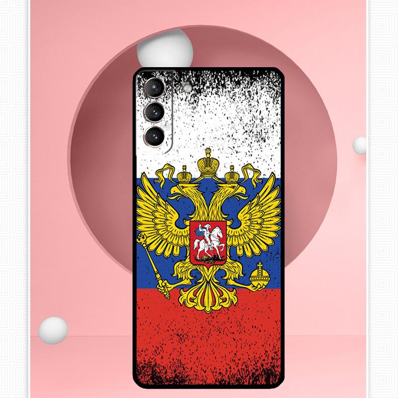 Russia Russian Flag Case For Samsung Galaxy S25 Ultra S25 FE S20 S21 S22 S23 Plus S9 S10 S24 Ultra Cover Funda