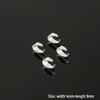 4x9mm Iron Melon Seed Buckle: Smooth Pendant Clip and Bracelet Clasp for DIY Handmade Jewelry