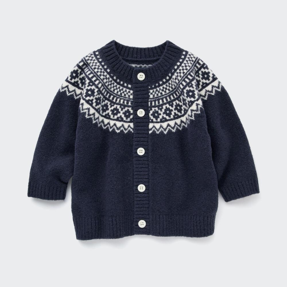 

Кардиган из пряжи суфле UNIQLO JAPAN с длинными рукавами